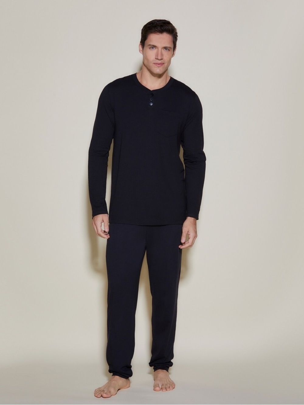 Cosabella Men’s Bella Henley PJ Set Pima Cotton - Modal S